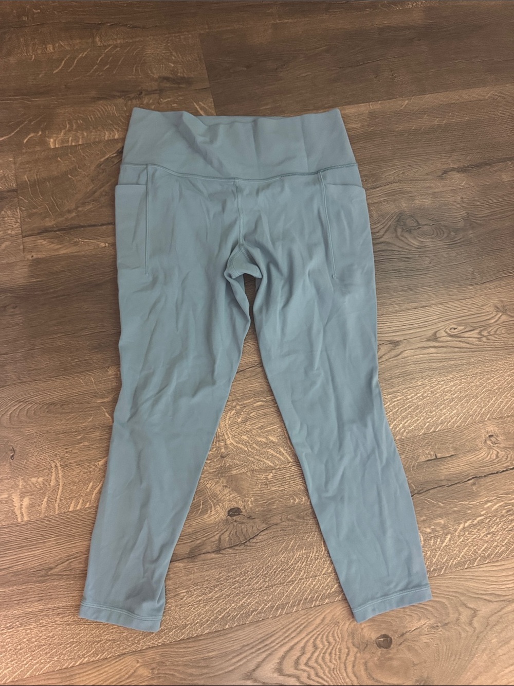 Athleta Salutation Stash High Rise 7/8 Leggings Slate Blue L